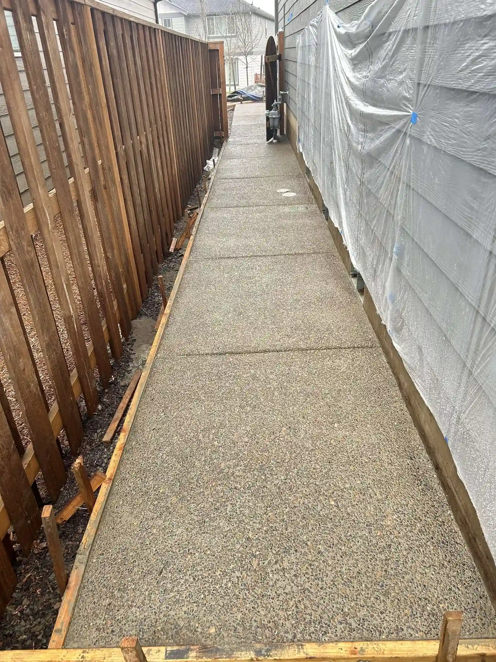 Patio replacement & extension with walkway + Walkway project in Wilsonville, OR